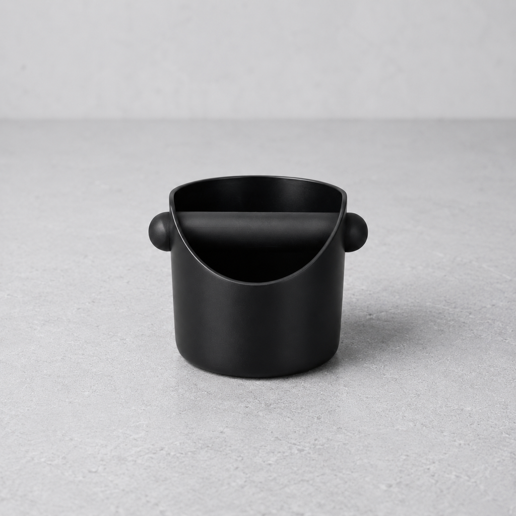 Abschlagbox für Siebträger & Espressomaschinen – Kaffeesatzbehälter mit Silikon-Abschlagstab