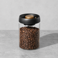 Vakuum-Kaffeedose aus Glas – Frische auf Knopfdruck