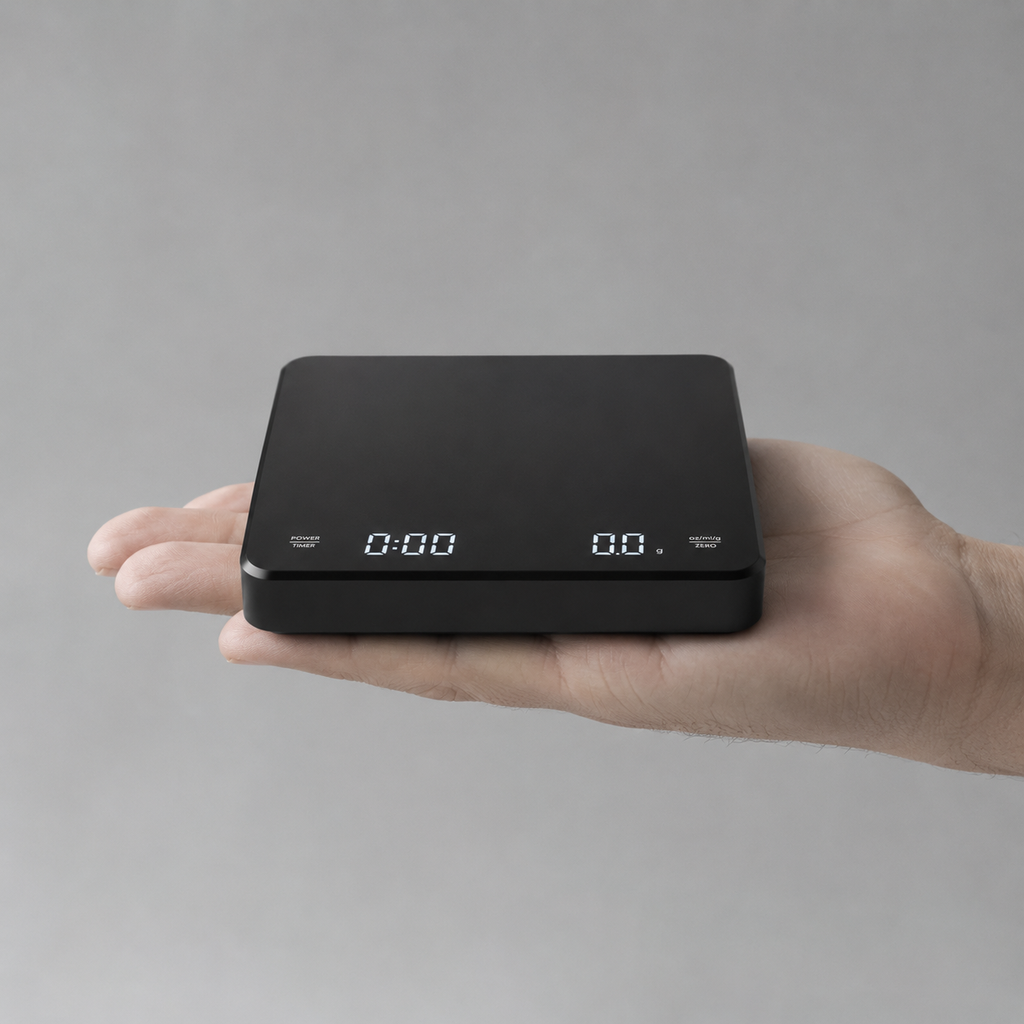 Espressowaage mit Timer – 0,1 g Präzision
