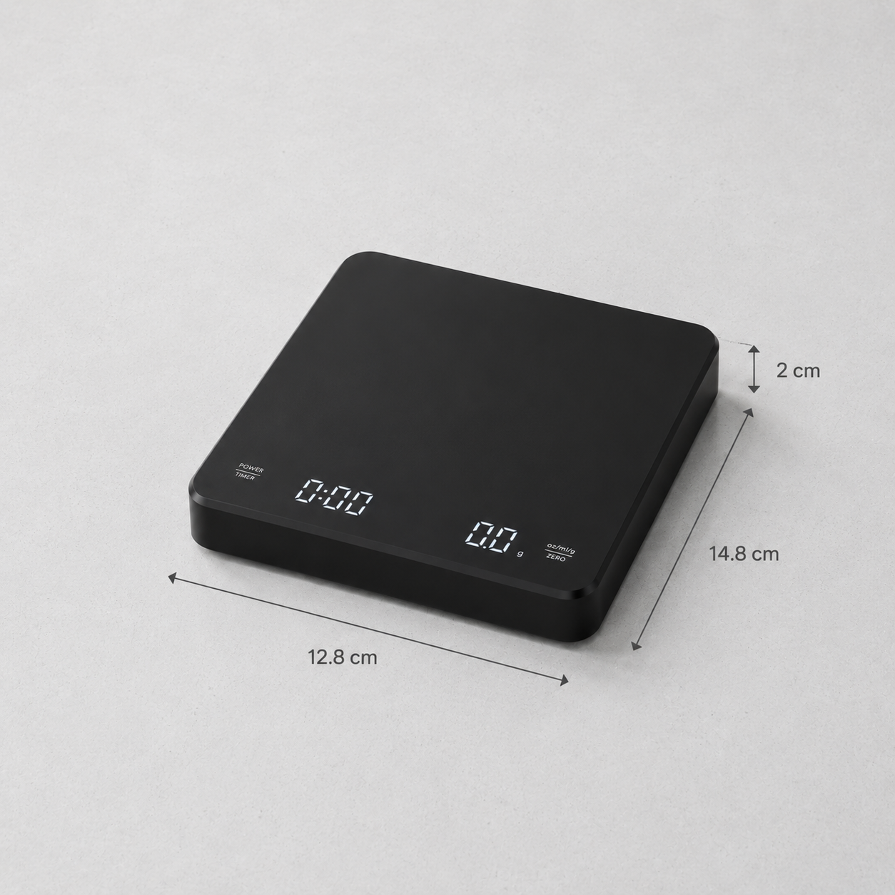 Espressowaage mit Timer – 0,1 g Präzision
